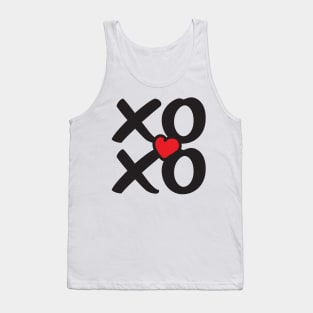 XOXO with Red heart Tank Top